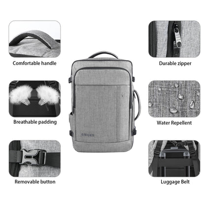 Gieury Expandable Carry On Backpack, 50L Grey